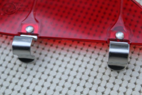 Hot Rat Street Rod Cruiser Red Plastic Outside Vent Window Air Wind Deflectors