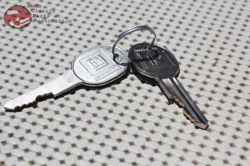 Impala Nova Camaro Glove Box Compartment Trunk Lock Key Set Later Style Gm Keys