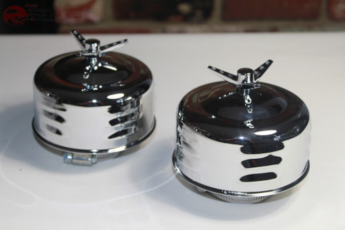 Louvered Mushroom 1 Barrel Air Cleaners Wing Spinner Hot Rat Street Rod Truck