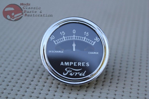 Model A Instrument Panel Amp Meter Guage Dial Ford Script Logo 30-0-30 Hotrod