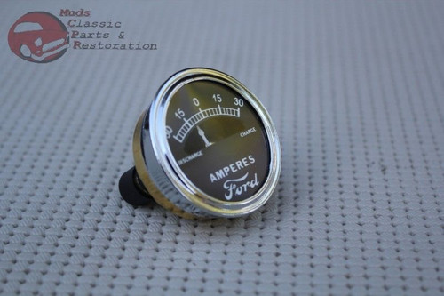 Model A Instrument Panel Amp Meter Guage Dial Ford Script Logo 30-0-30 Hotrod
