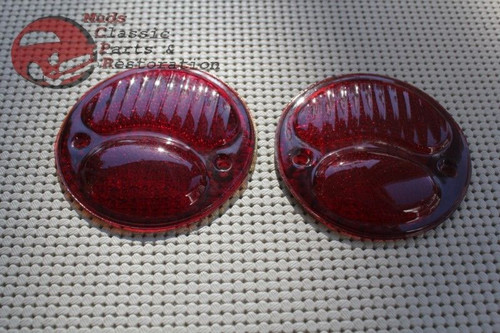 Model A Hot Rod Motorcycle Bobber Harley Custom Brake Tail Light Lamp Lenses