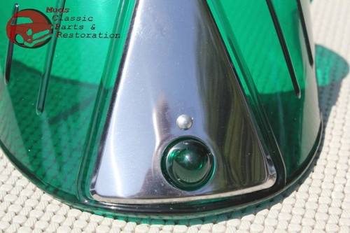 Motorcycle Headlight Grn Visor Shield 7" Indian Hog Chopper Harley Yamaha Honda