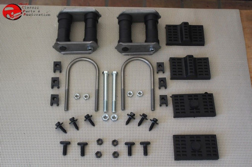 Multi Leaf Spring Kit Set Eye U T Bolts Brackets Pads J Clips Nuts Camaro Nova