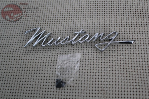 Mustang Custom Fender Script Tail Panel Front Valance Quarter Panel Emblem