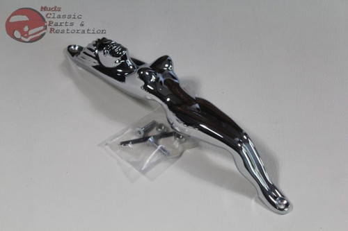 Lady Girl Figure Woman Model Chrome Grab Handle Tractor Trailer Truck