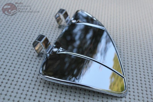 Outside Air Flow Wind Breeze Deflectors Vent Window Accessory Vintage Car Chrome