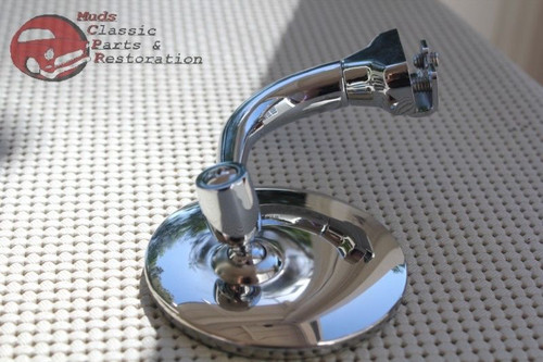 Overhead Mount Outside Curved Arm Rearview 3" Mirror Antique Classic Car Truck