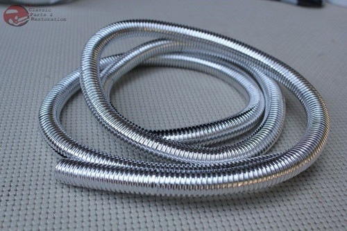 Plastic Chrome Wire Loom 72" 1/2 Diameter Hot Rat Street Rod Custom Car Truck