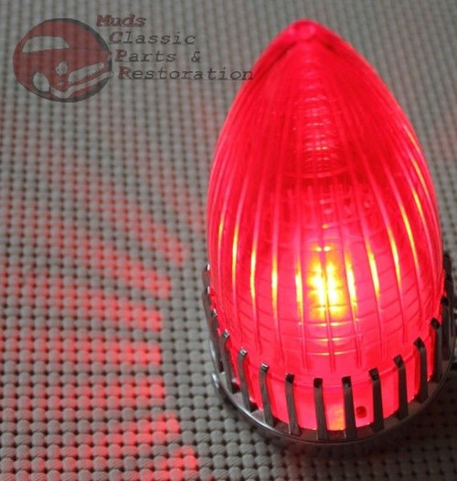 Rat Rod Red 59 Cadillac Tail Lights Custom Car Pickup Truck Frenched Recess Pair