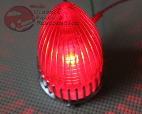 Rat Rod Red 59 Cadillac Tail Lights Custom Car Pickup Truck Frenched Recess Pair