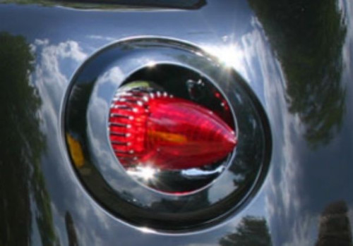 Rat Rod Red 59 Cadillac Tail Lights Custom Car Pickup Truck Frenched Recess Pair