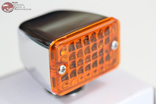 Small Mini Chrome Custom Marker Lamp Light Turn Signal Hot Rat Rod Chevy Truck