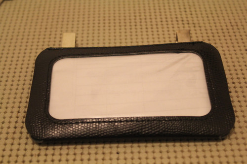 Sun Visor Ez-Cliip On Vintage Style Insurace Card Registration Holder