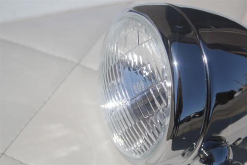 Vintage Style Fog Light Lamps Tear Drop 12 Volt Chrome Clear Hot Rod Truck Pair