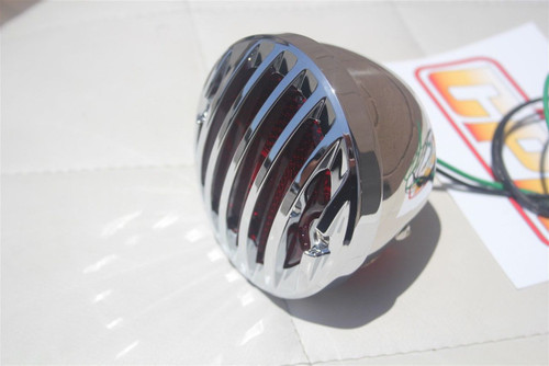 Custom Hot Rod Truck Tail Light Lamps Duolamp Chrome Grill Bezel Right Left Pair