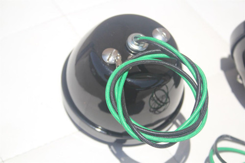 Custom Hot Rod Truck Tail Light Lamps Duolamp Black Grill Bezel Right Left Pair