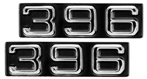Emblem 70-72 Fender Emblem 396 Pair