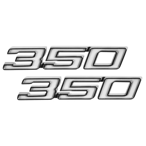 1970 1971 1972 Chevrolet Chevelle Malibu 350 Front Fender Emblems Pair