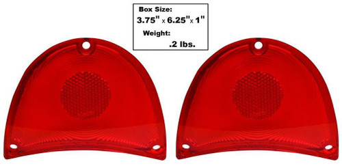 Tail Lamp Lens Red 57 Pair