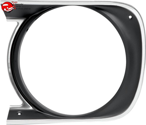 1968 Camaro Standard Headlamp Bezel Lh