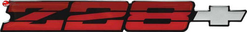 1985-87 Camaro Z28 Rear Panel Emblem - Dark Red