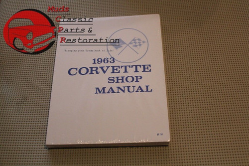 1963 63 Chevrolet Corvette Vette Shop Service Repair Manual