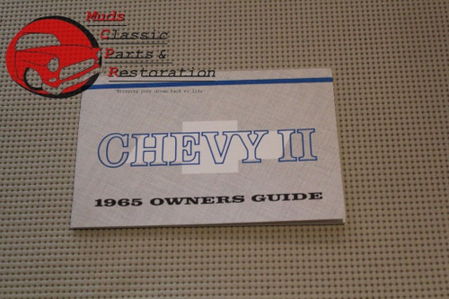 1965 65 Chevrolet Chevy II Nova Owners Owner's Manual