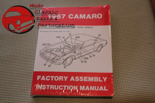 1967 67 Chevrolet Chevy Camaro Factory Assembly Manual New FREE SHIPPING