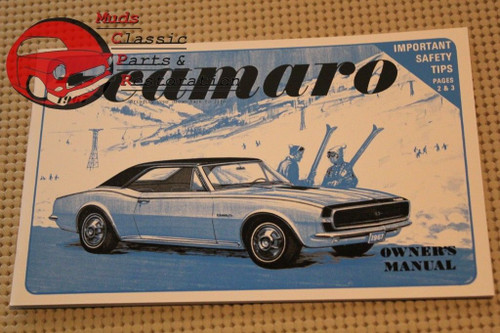 1967 67 Chevy Chevrolet Camaro Owners Manual