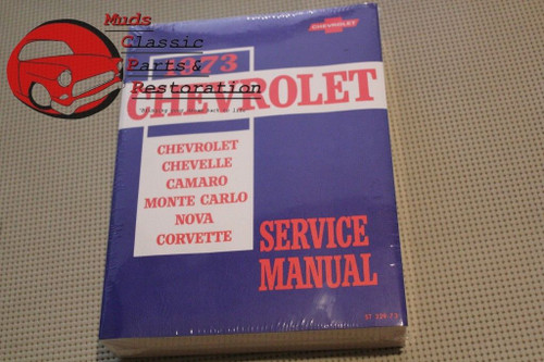 1973 73 Camaro Chevelle Corvette Monte Carlo Nova Service Manual