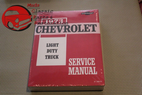 1973 73 Chevy Pickup Light Duty Truck Shop Service Manual C10 C20 C30 K10 K20