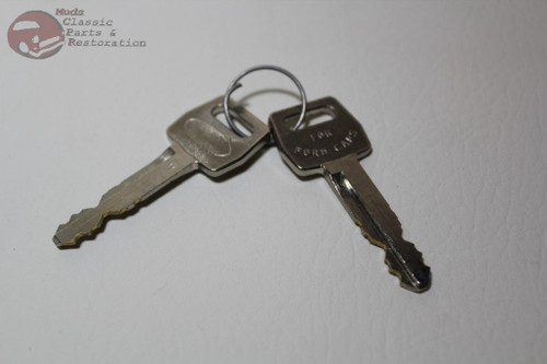 Ford Door Lock Cylinder Set Mustang Truck Galaxie Fairlane Oem Keys Flat Pawl