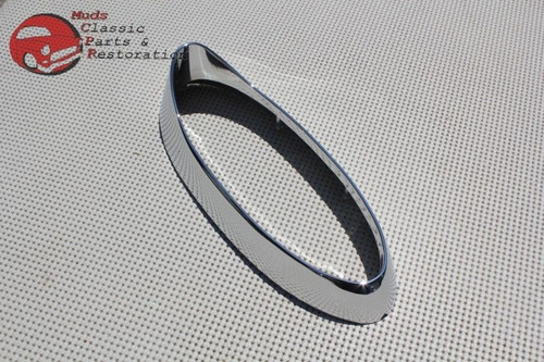 54 Chevy Belair Rear Chrome Plated Taillight Lamp Bezels & Lenses Left Right