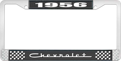 1956 Chevy Chevrolet Gm Licensed Front Rear Chrome License Plate Holder Frame