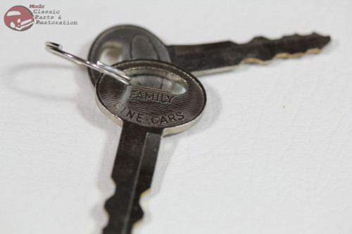 67-68 Mustang Ford Interior Glovebox Storage Compartment Lock Cylinder With Keys