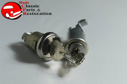 Impala Camaro Nova Glove Box Compartment Door Trunk Lock Cylinder Set Oem Keys