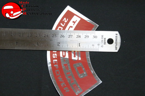 Chevy Camaro Corvette Nova Chevelle Impala 350 270 Horsepower Air Cleaner Decal