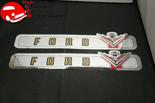 55 56 57 Ford Car 272 56-60 Ford Truck Valve Cover Decals Pair