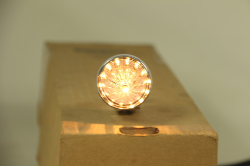 Custom Chrome Mini Clear Lens Bullet Marker Accent Light W Visor Hot Rat Rod New