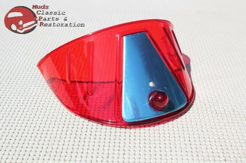 Motorcycle Headlight Red Visor Shield 7" Indian Hog Chopper Harley Yamaha Honda