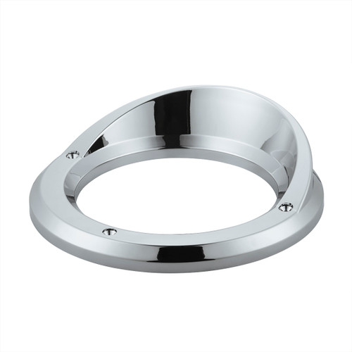 Chrome 4" Light Bezel With Visor Set Of 12