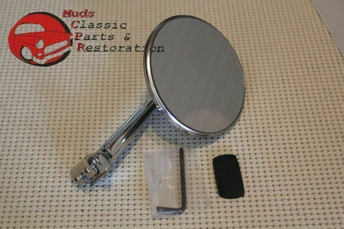 Hot Rat Street Rod Custom Vintage 4" Convex Peep Mirror Sraight Arm