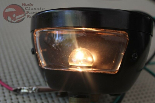 Model A Hot Rat Rod Taillight Lamp Bracket Set Solid Red Lens Brake Stop Turn