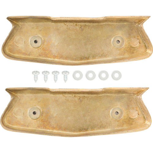 55 56 57 Chevrolet Belair Nomad 150 210 Del Ray Gold Quarter Panel Crest Emblems