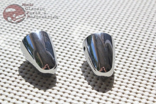Chrome Wiper Arm Motor Cover Cap Bezel Bullets Custom Car Pickup Truc Hotrod .55