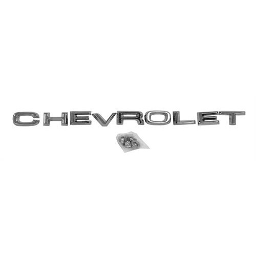 67 68 Chevy Pickup Truck "Chevrolet" Hood Letter Emblem Set Includes Hardware