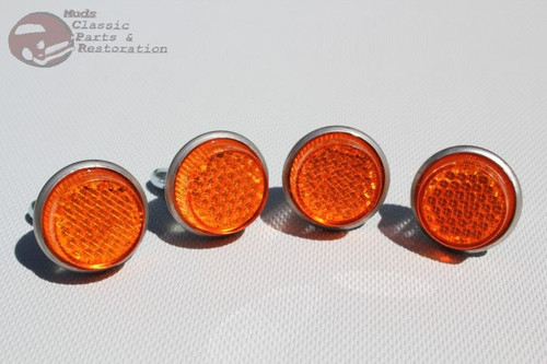 Amber Green Blue Red License Fastener Body Panel Tailgate Reflectors Truck Cycle