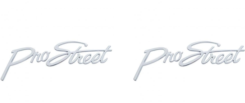 Ford Chevy Pickup Truck Custom Pro Street Script Emblems Pair Rat Rod Dodge