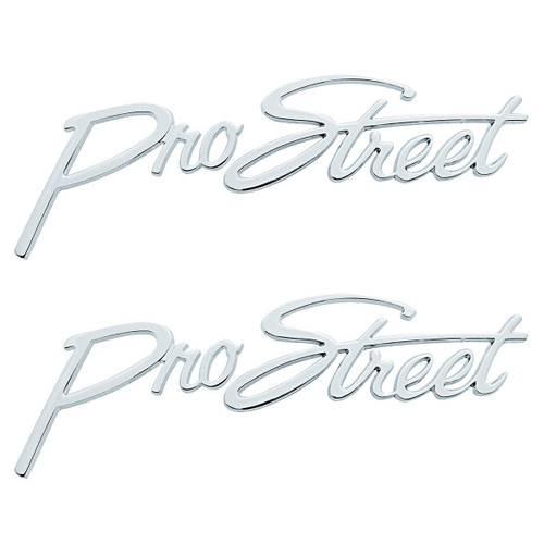 Ford Chevy Pickup Truck Custom Pro Street Script Emblems Pair Rat Rod Dodge